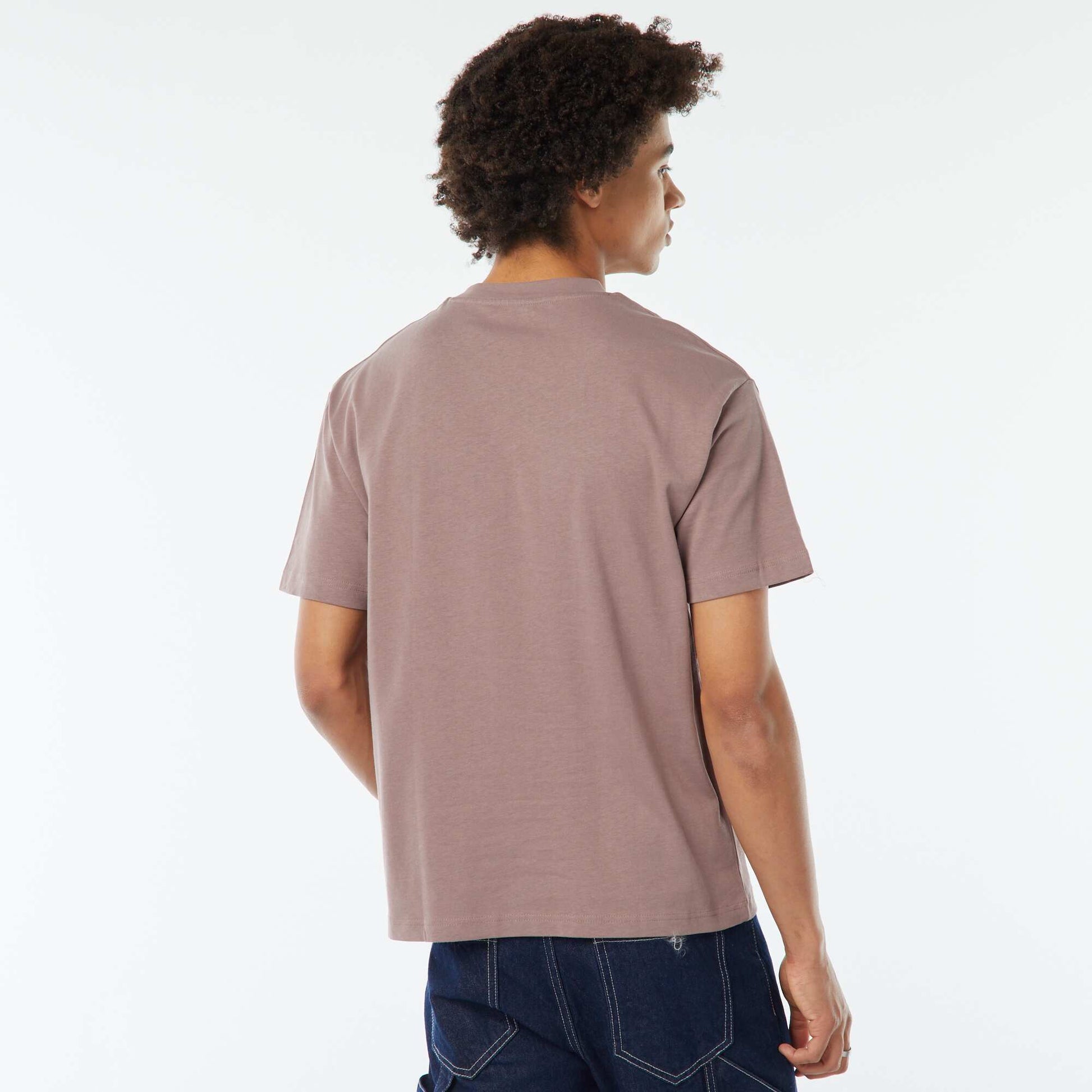 T-shirt imprimé imprimé manches courtes ROSE