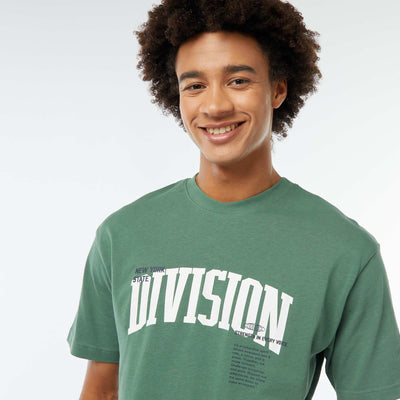 T-shirt imprimé imprimé manches courtes VERT