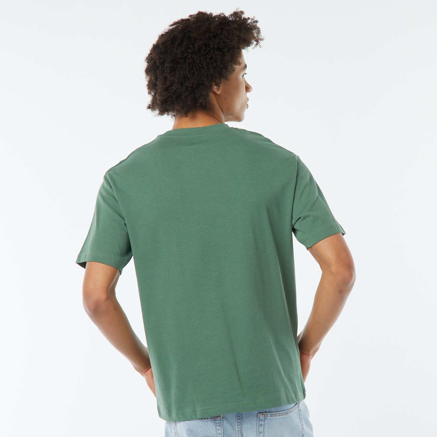 T-shirt imprimé imprimé manches courtes VERT