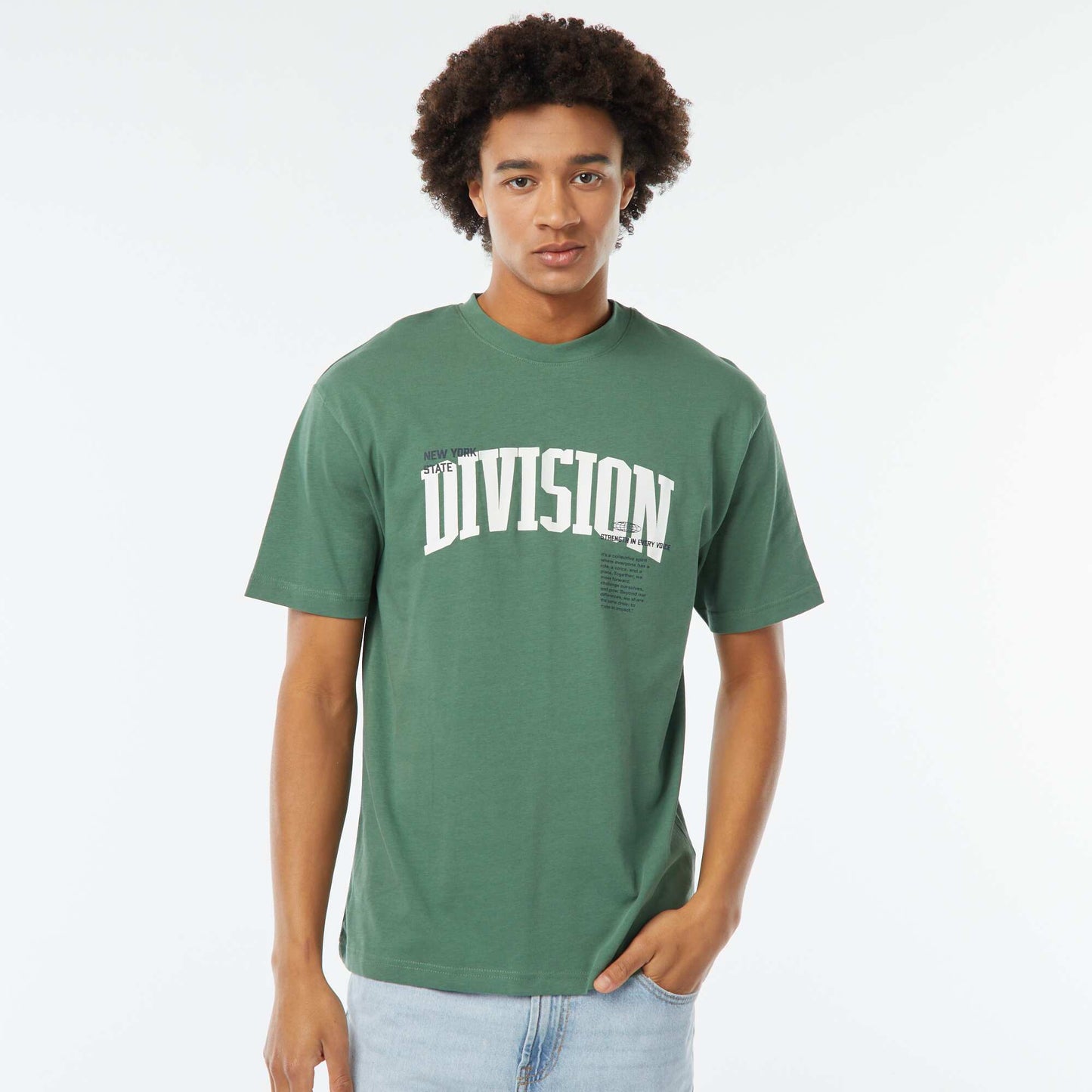 T-shirt imprimé imprimé manches courtes VERT