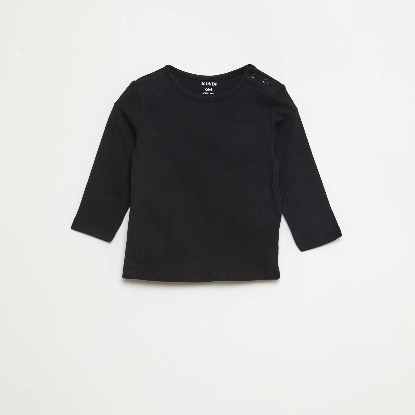 Lot de 5 t-shirts unis à manches longues BLANC