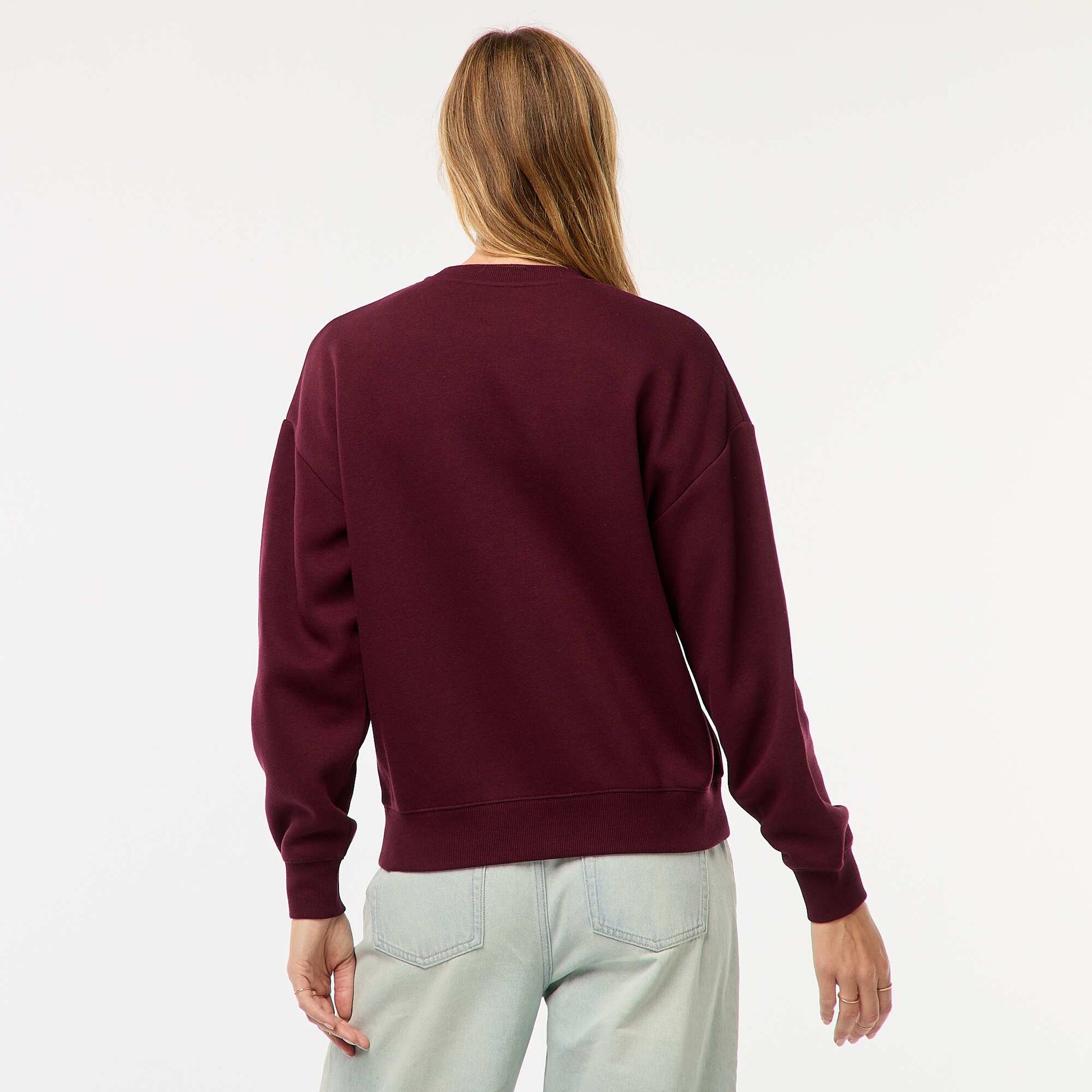 Sweat uni en molleton chaud ROUGE ROYAL