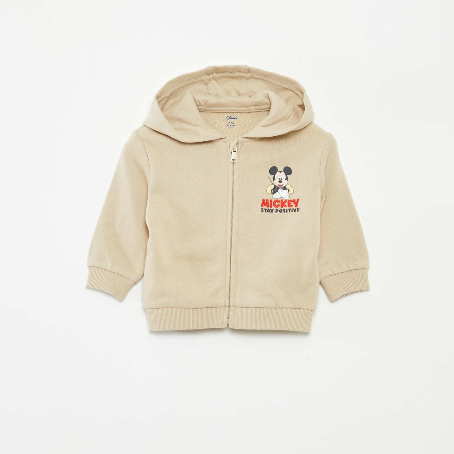 Sweat à capuche zippé 'Mickey' MARRON