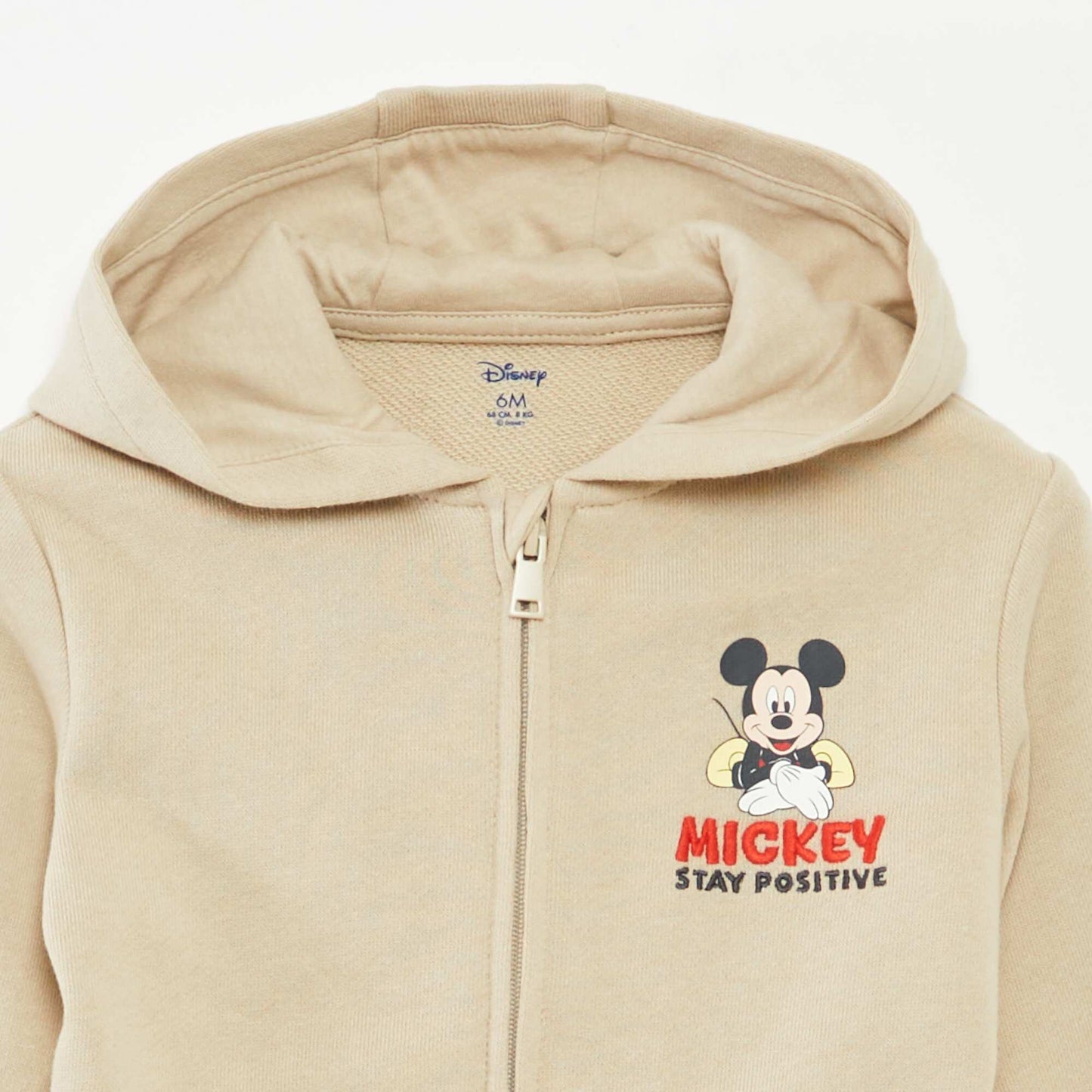 Sweat à capuche zippé 'Mickey' MARRON