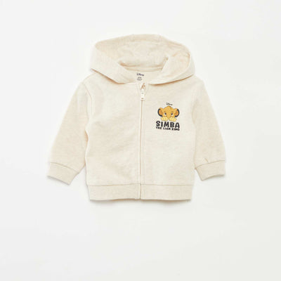 Sweat à capuche zippé 'Simba' BEIGE
