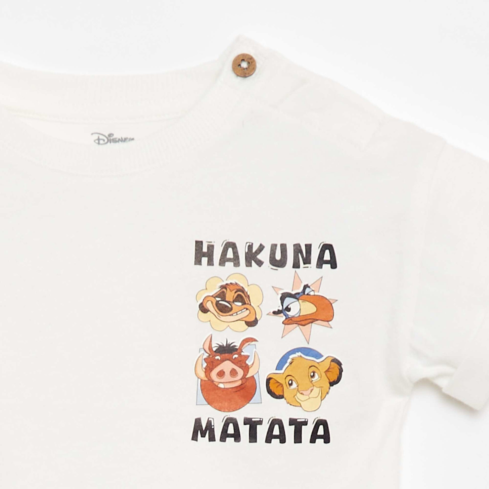 T-shirt imprimé 'Simba' BLANC