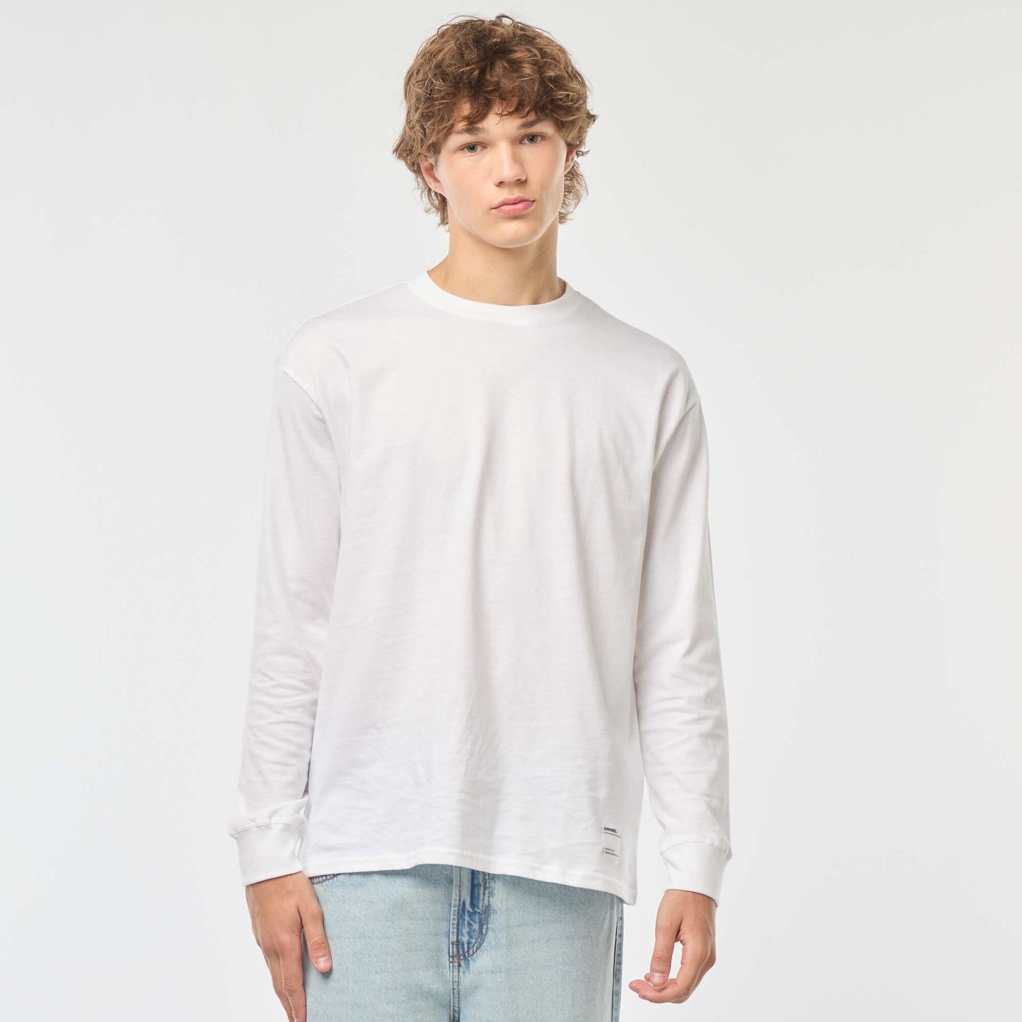 T-shirt en jersey à manches longues BLANC