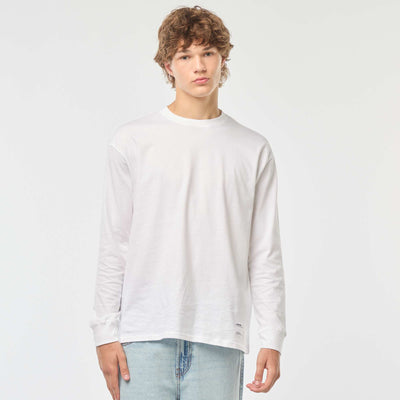 T-shirt en jersey à manches longues BLANC
