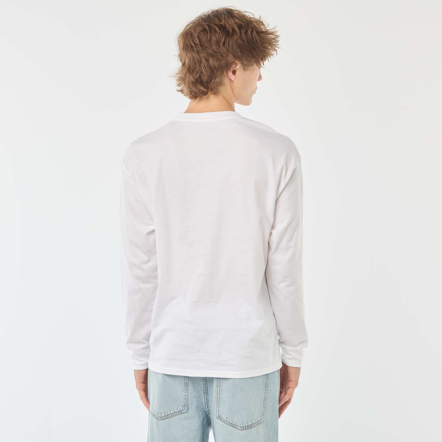 T-shirt en jersey à manches longues BLANC