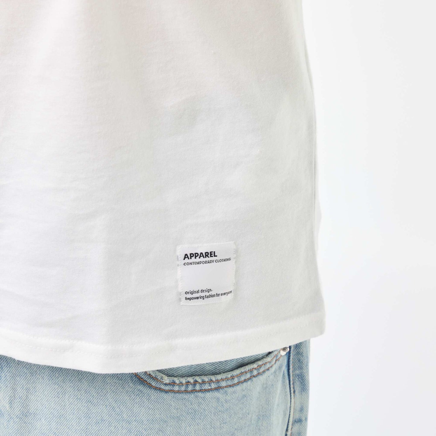 T-shirt en jersey à manches longues BLANC