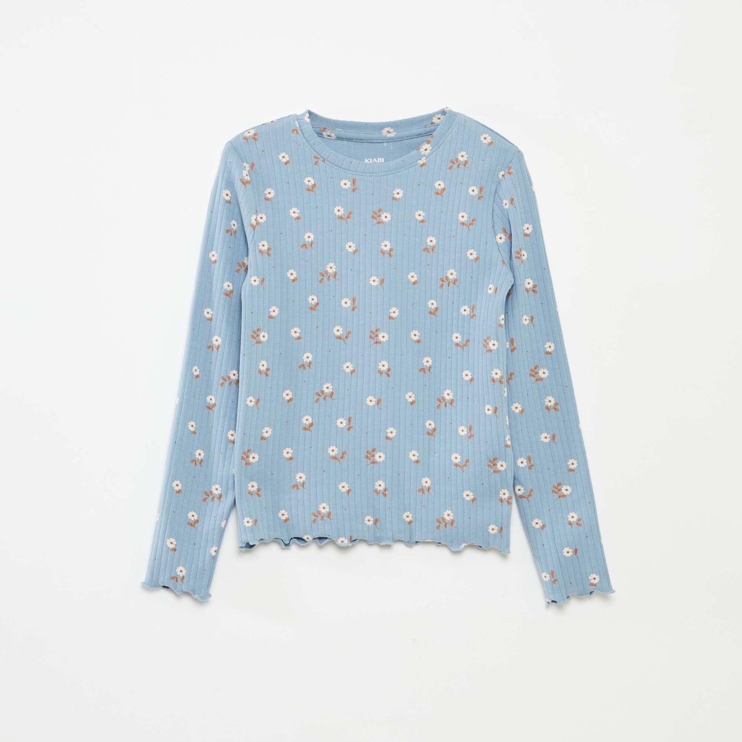 Lot de 2 t-shirts côtelés BLEU