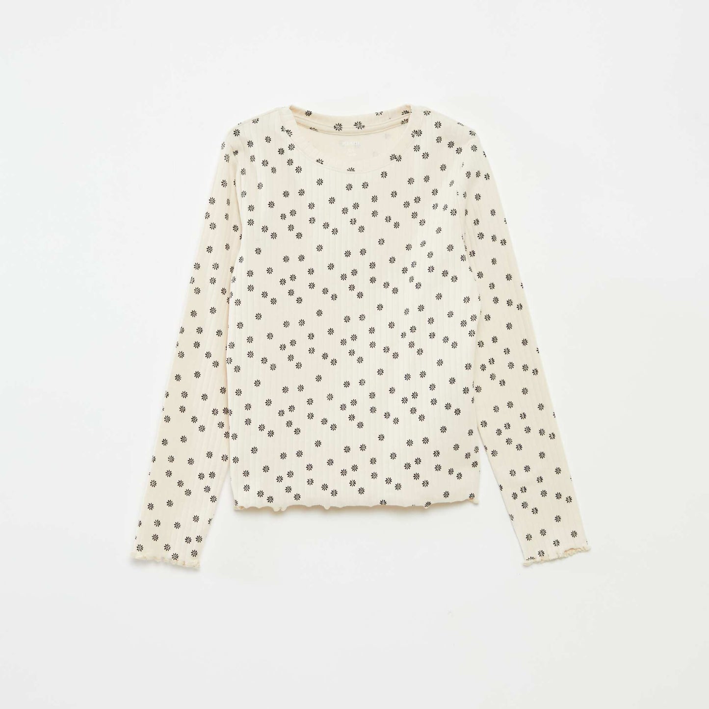 Lot de 2 t-shirts côtelés BEIGE
