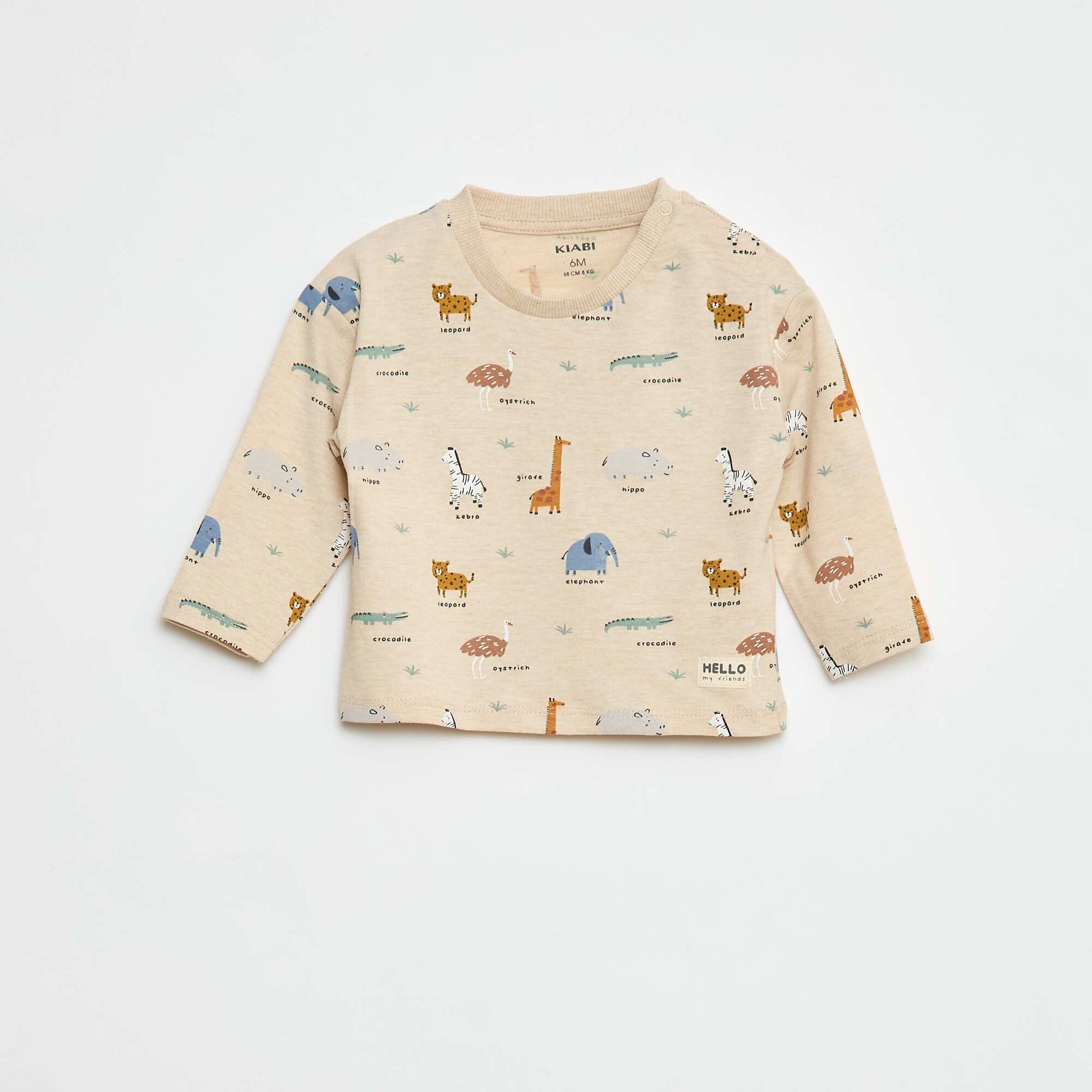 T-shirt imprimé animaux BEIGE