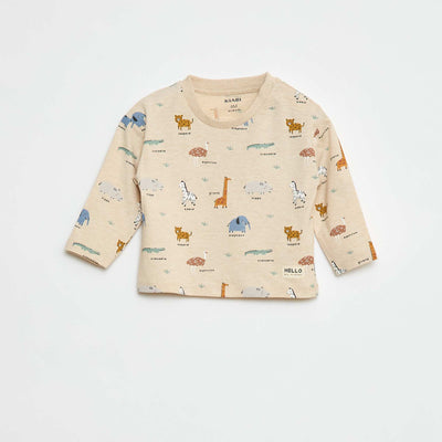 T-shirt imprimé animaux BEIGE
