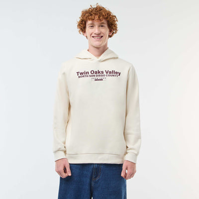 Sweat imprimé fantaisie en coton uni BLANC