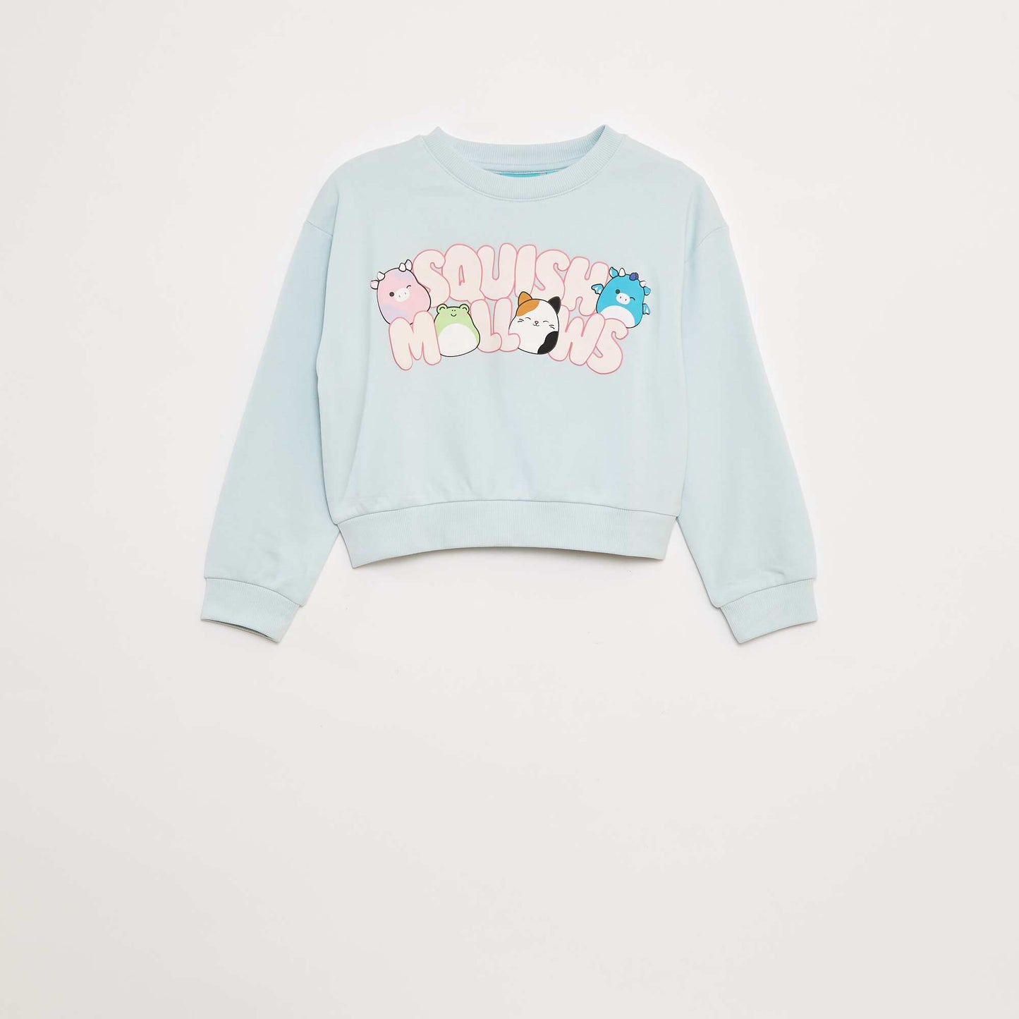 Sweat en molleton imprimé 'squishmallows' BLEU