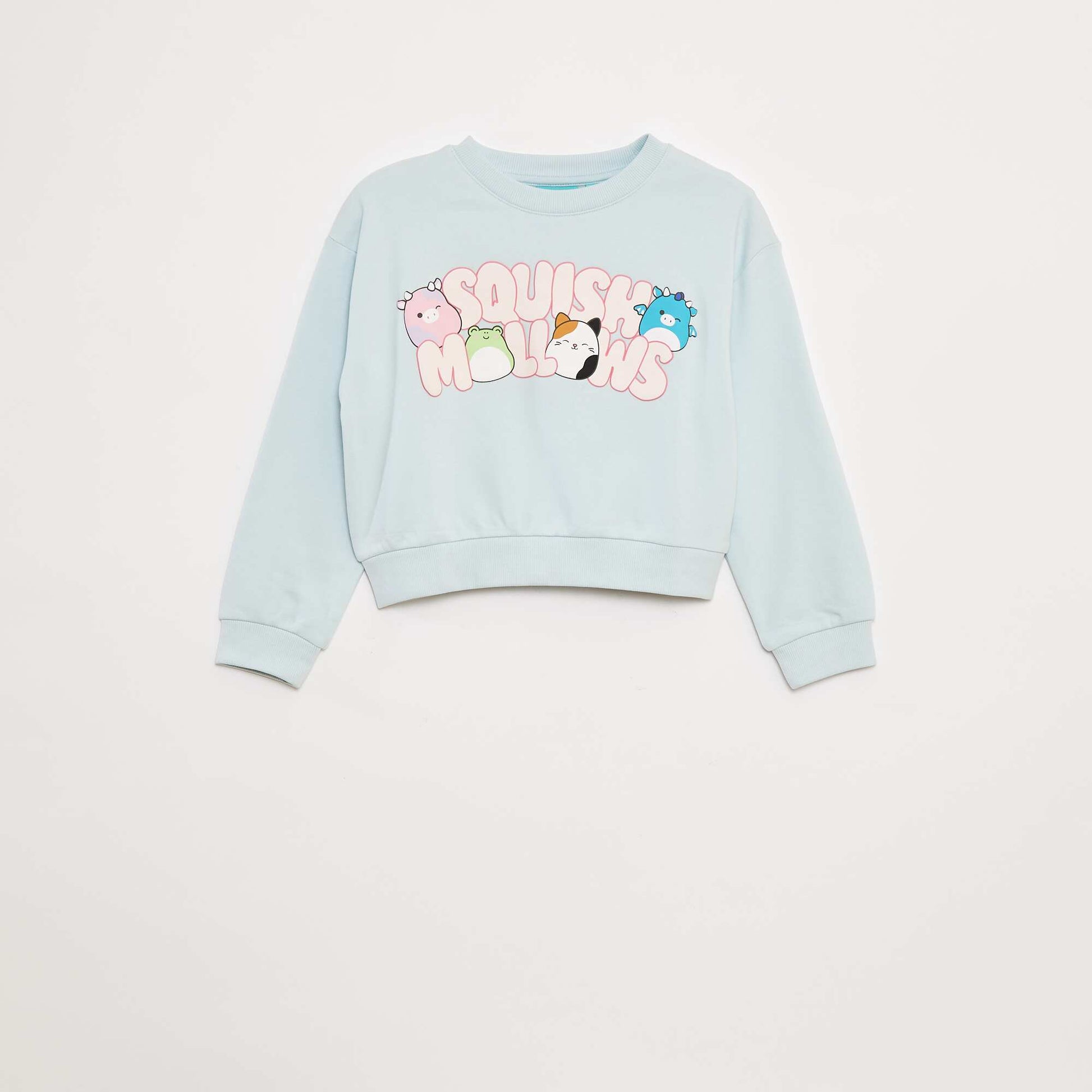 Sweat en molleton imprimé 'squishmallows' BLEU