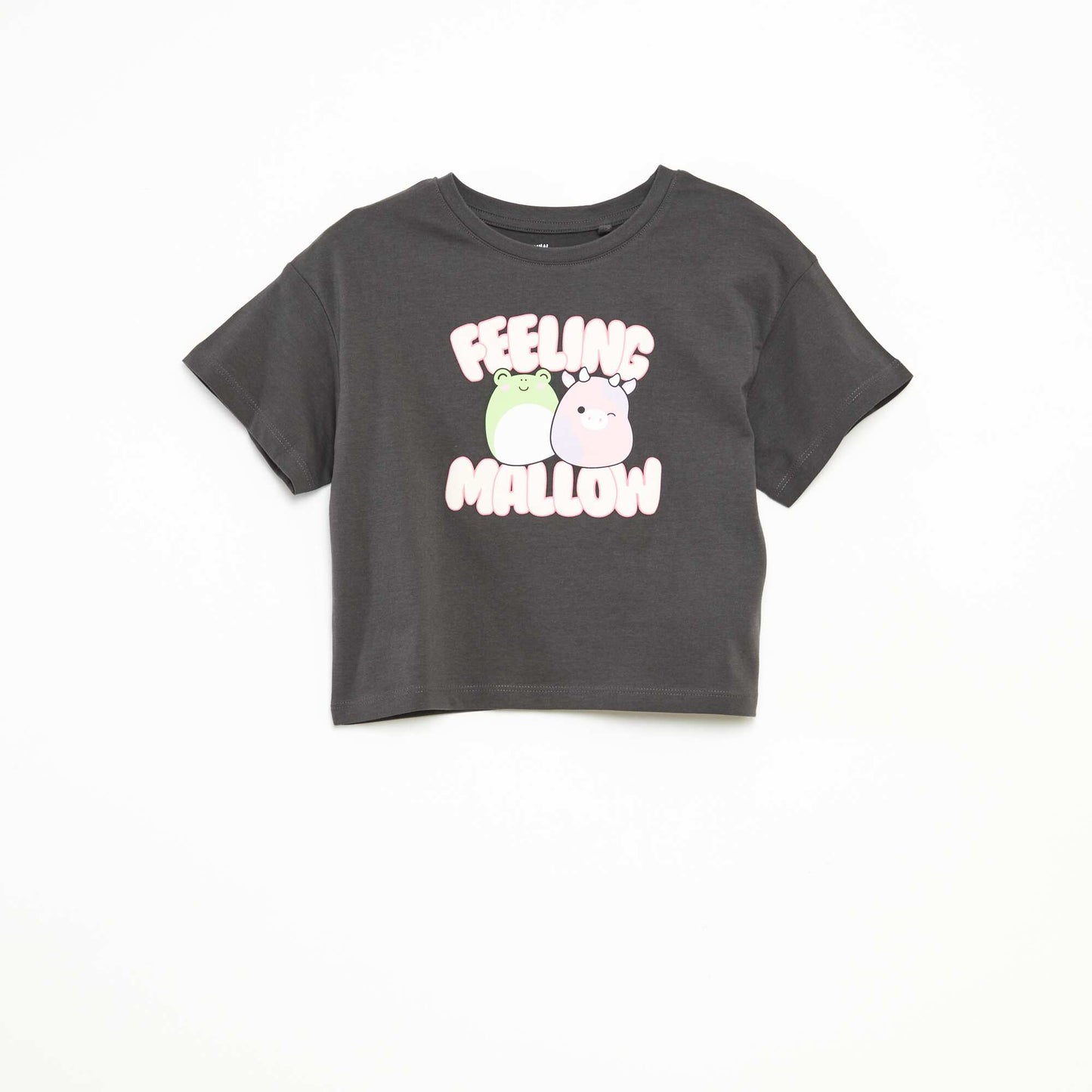 T-shirt imprimé manches courtes NOIR