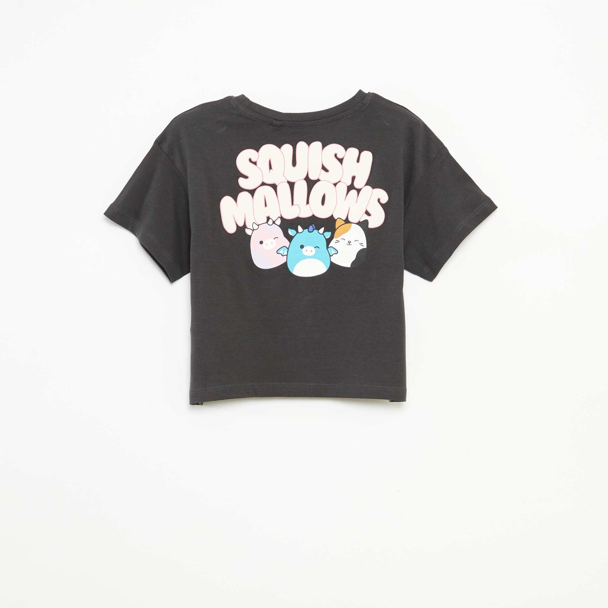 T-shirt imprimé manches courtes NOIR