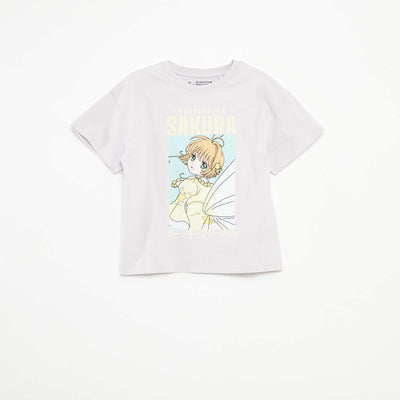 T-shirt 'Cardcaptor Sakura' manches courtes BLANC