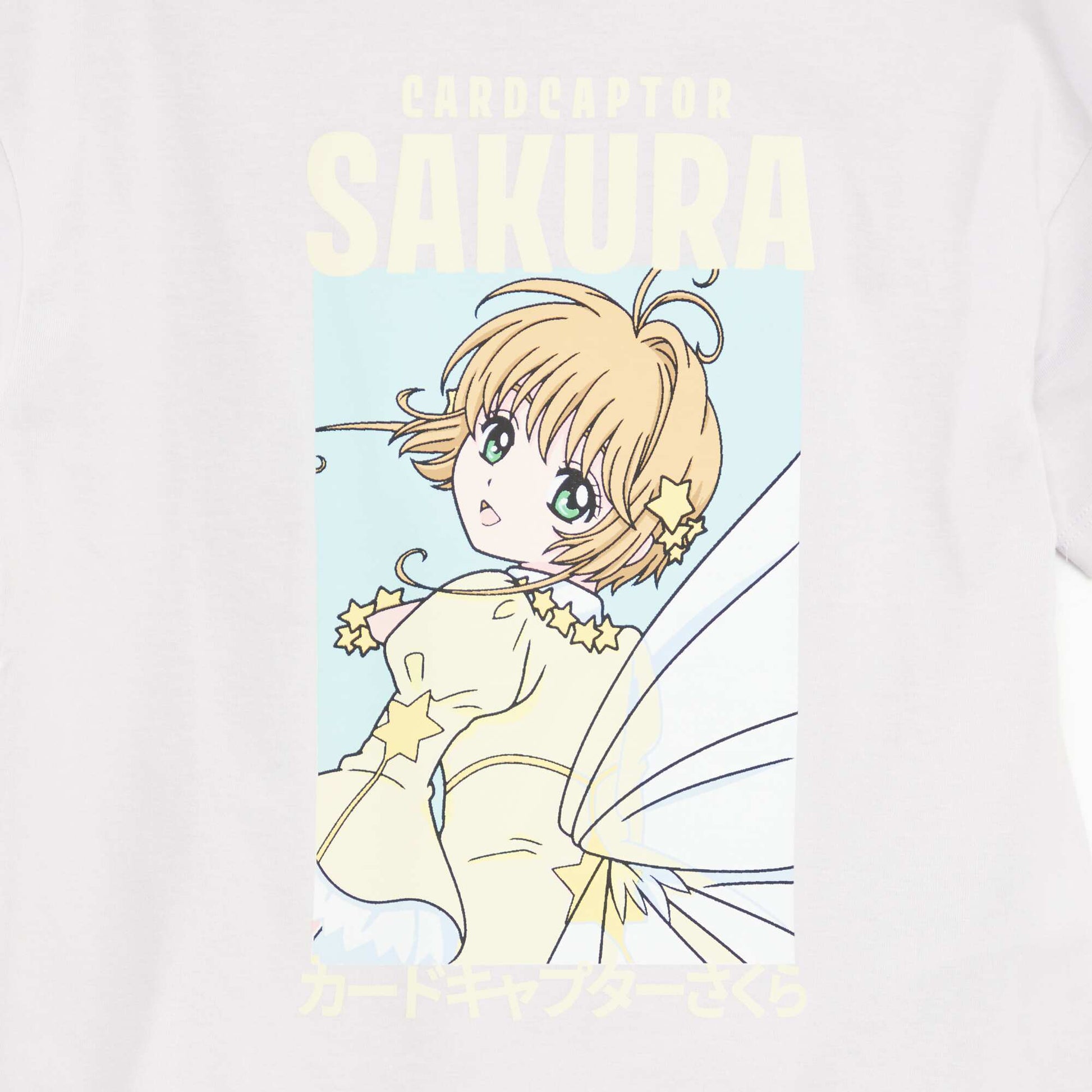 T-shirt 'Cardcaptor Sakura' manches courtes BLANC