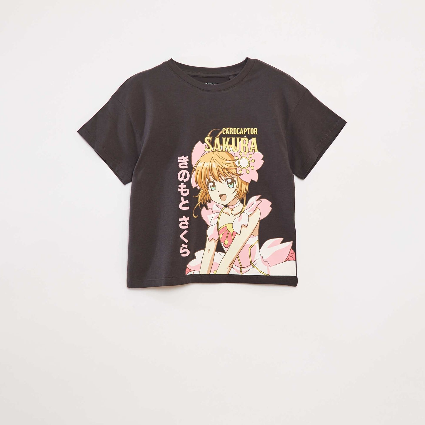 T-shirt 'Cardcaptor Sakura' manches courtes NOIR