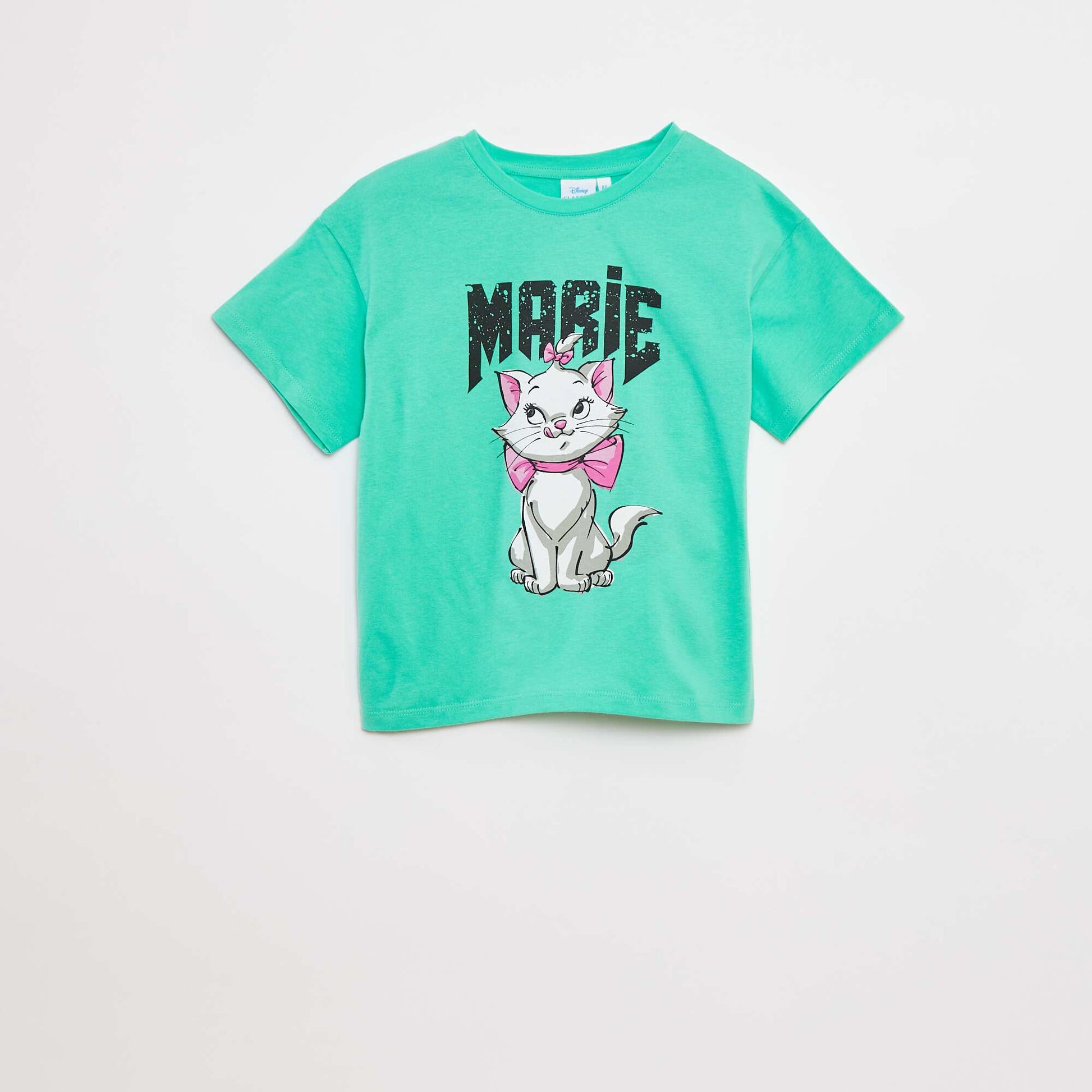 T-shirt 'Marie' 'Disney' manches courtes VERT
