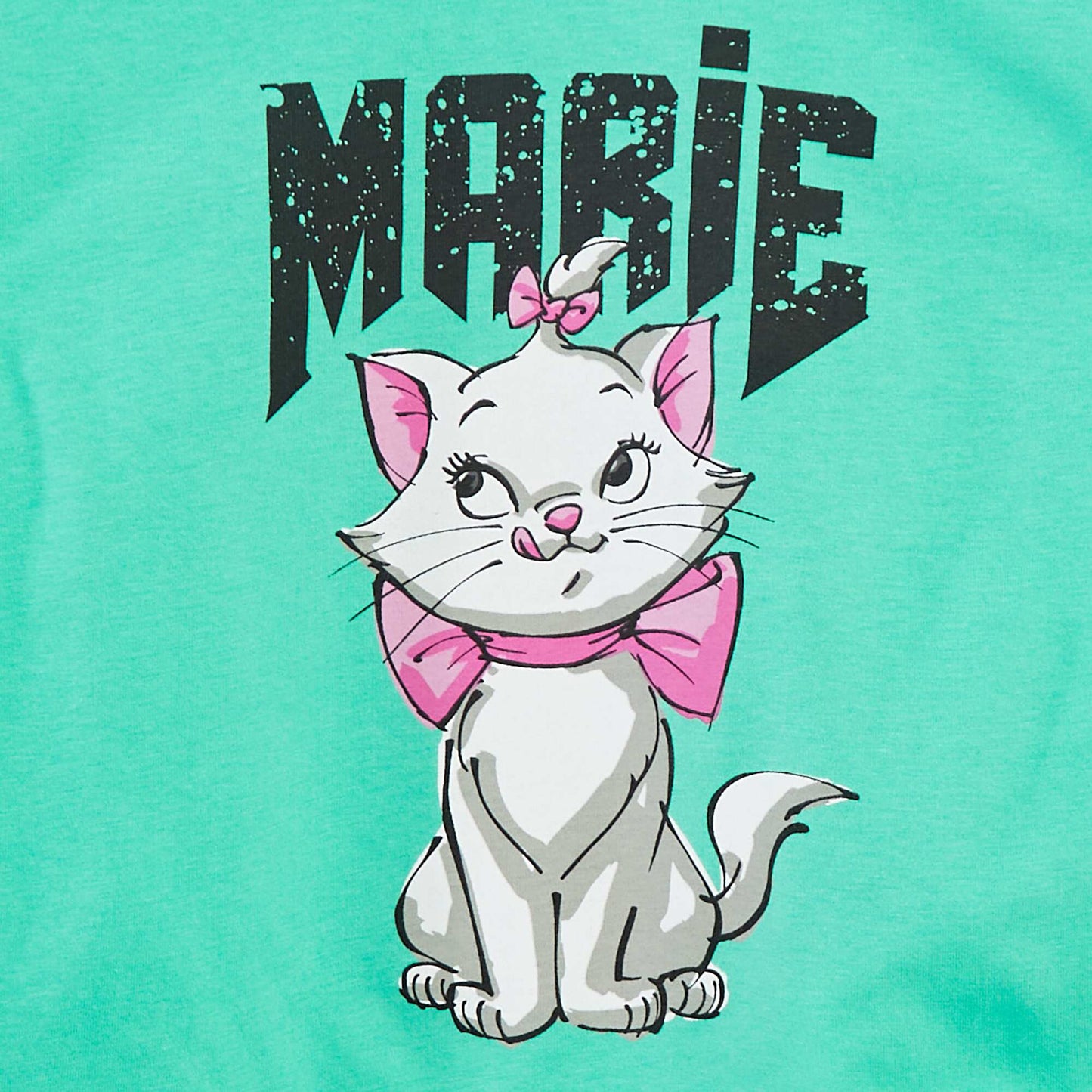 T-shirt 'Marie' 'Disney' manches courtes VERT