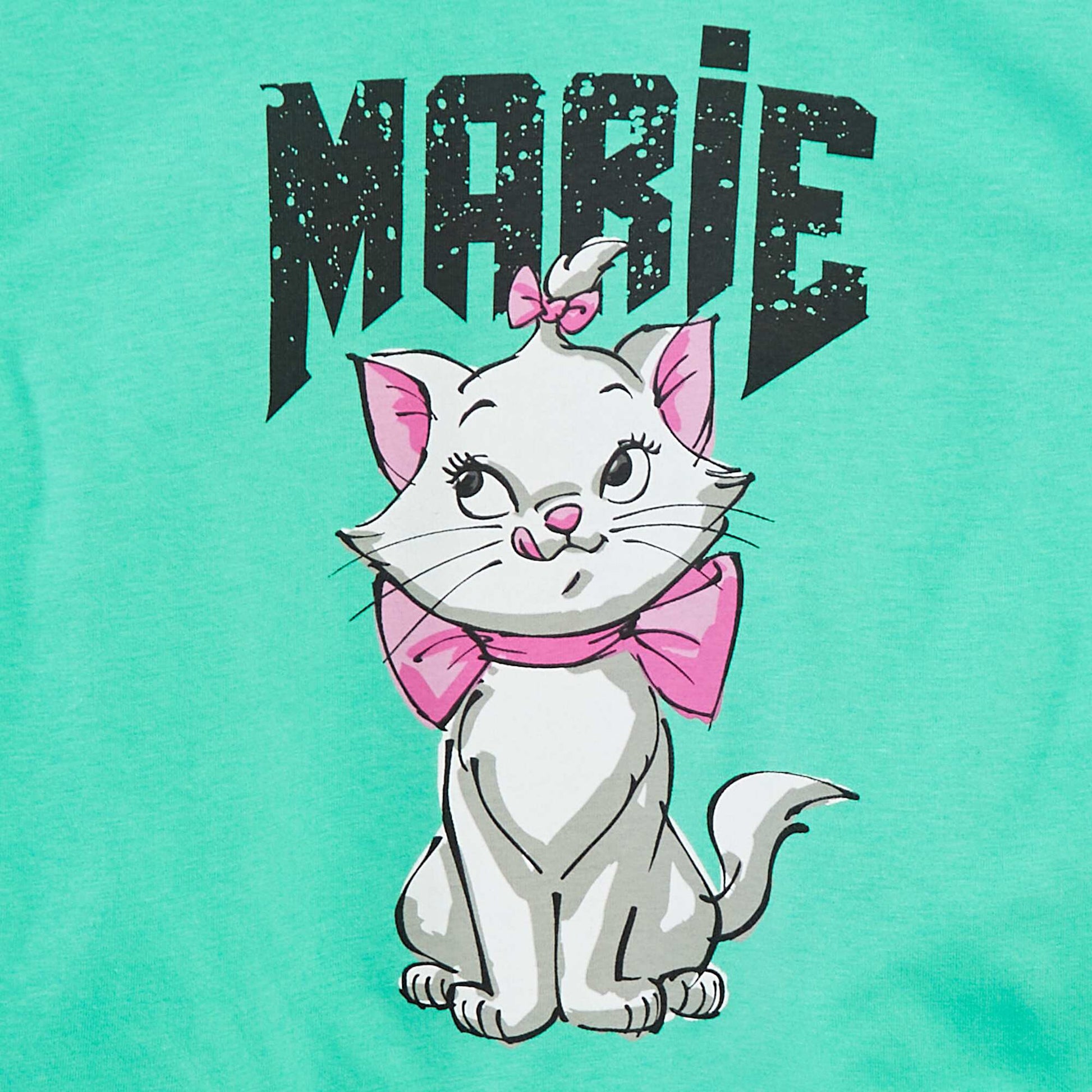 T-shirt 'Marie' 'Disney' manches courtes VERT