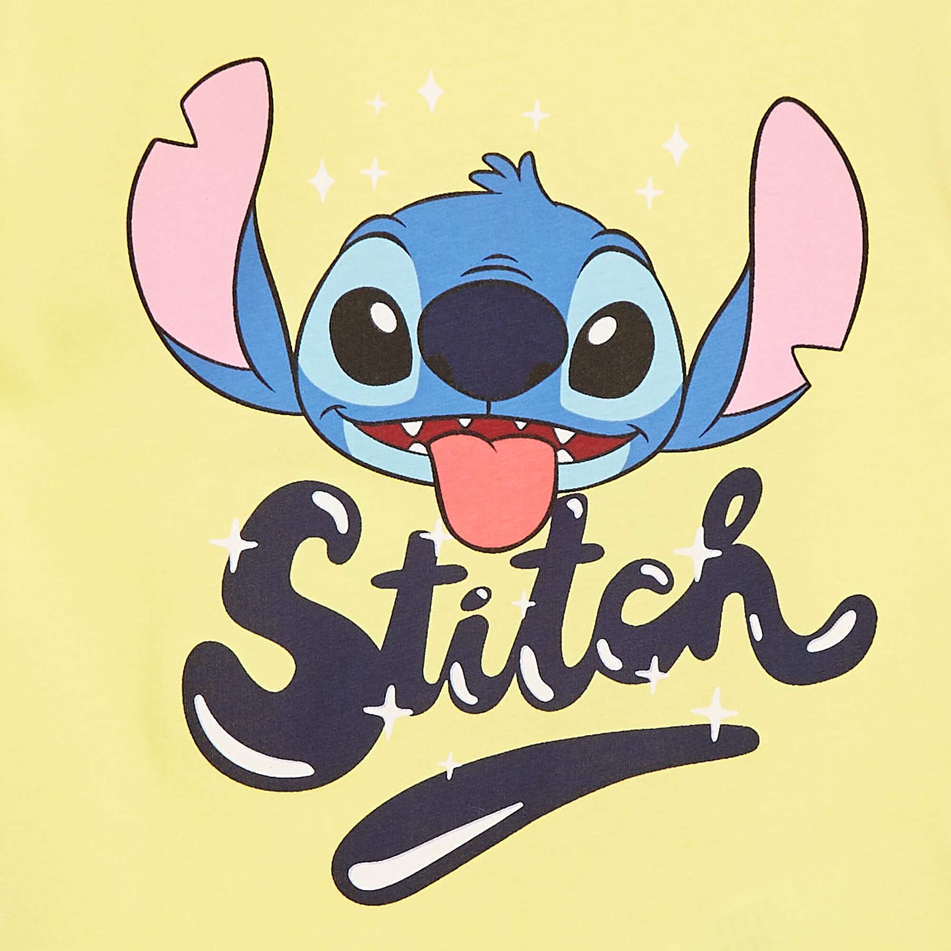 T-shirt 'Stitch' 'Disney' manches courtes JAUNE