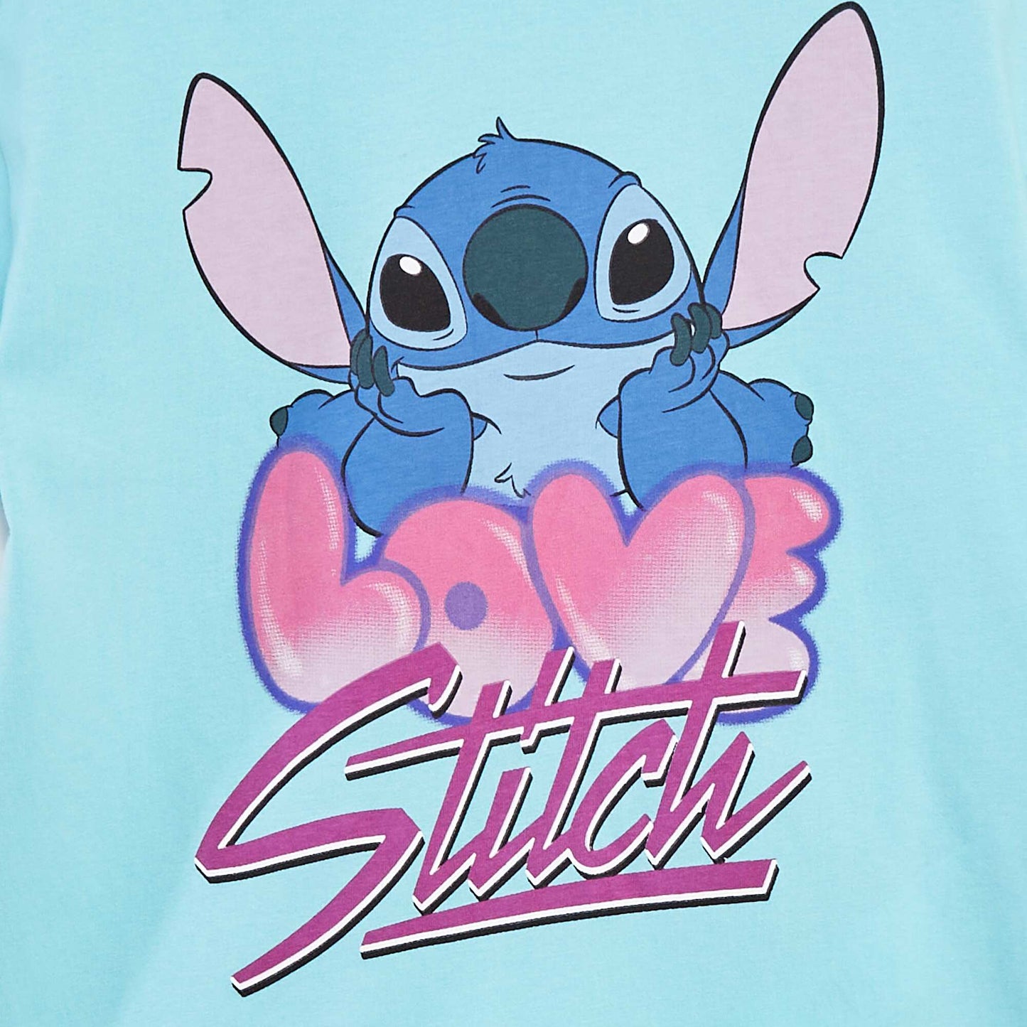 T-shirt 'Stitch' 'Disney' manches courtes BLEU