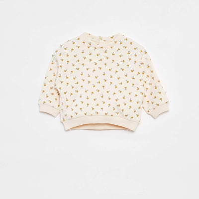 Sweat imprimé fantaisie ROSE