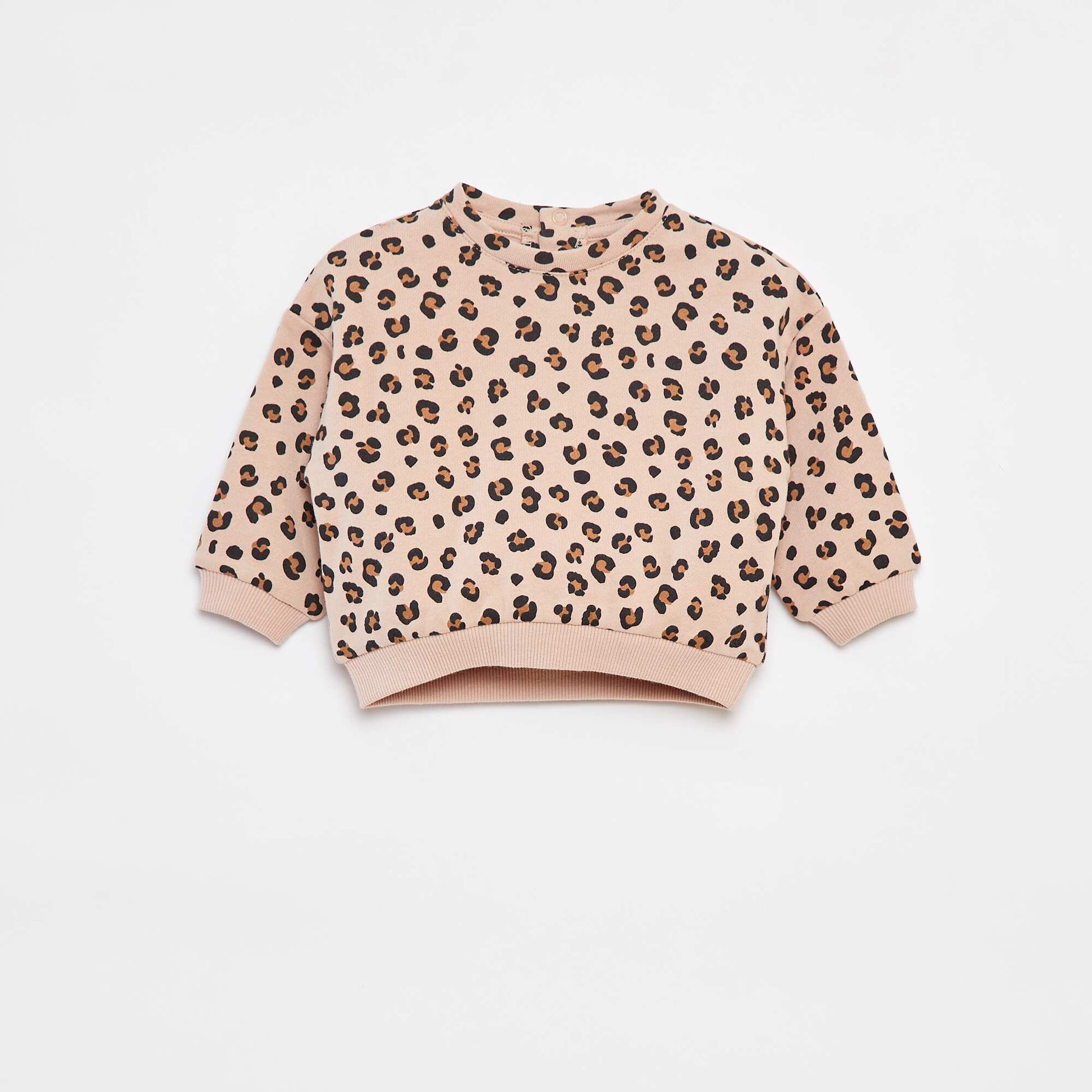 Sweat imprimé fantaisie BEIGE
