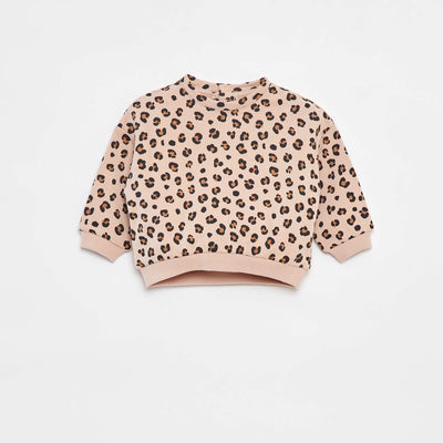 Sweat imprimé fantaisie BEIGE