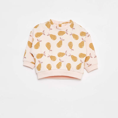 Sweat imprimé fantaisie ROSE