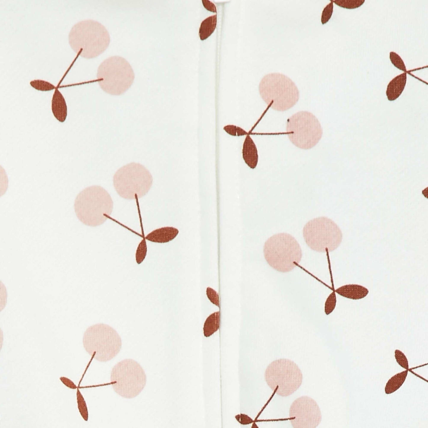 Sweat zippé à motif et à capuche BLANC
