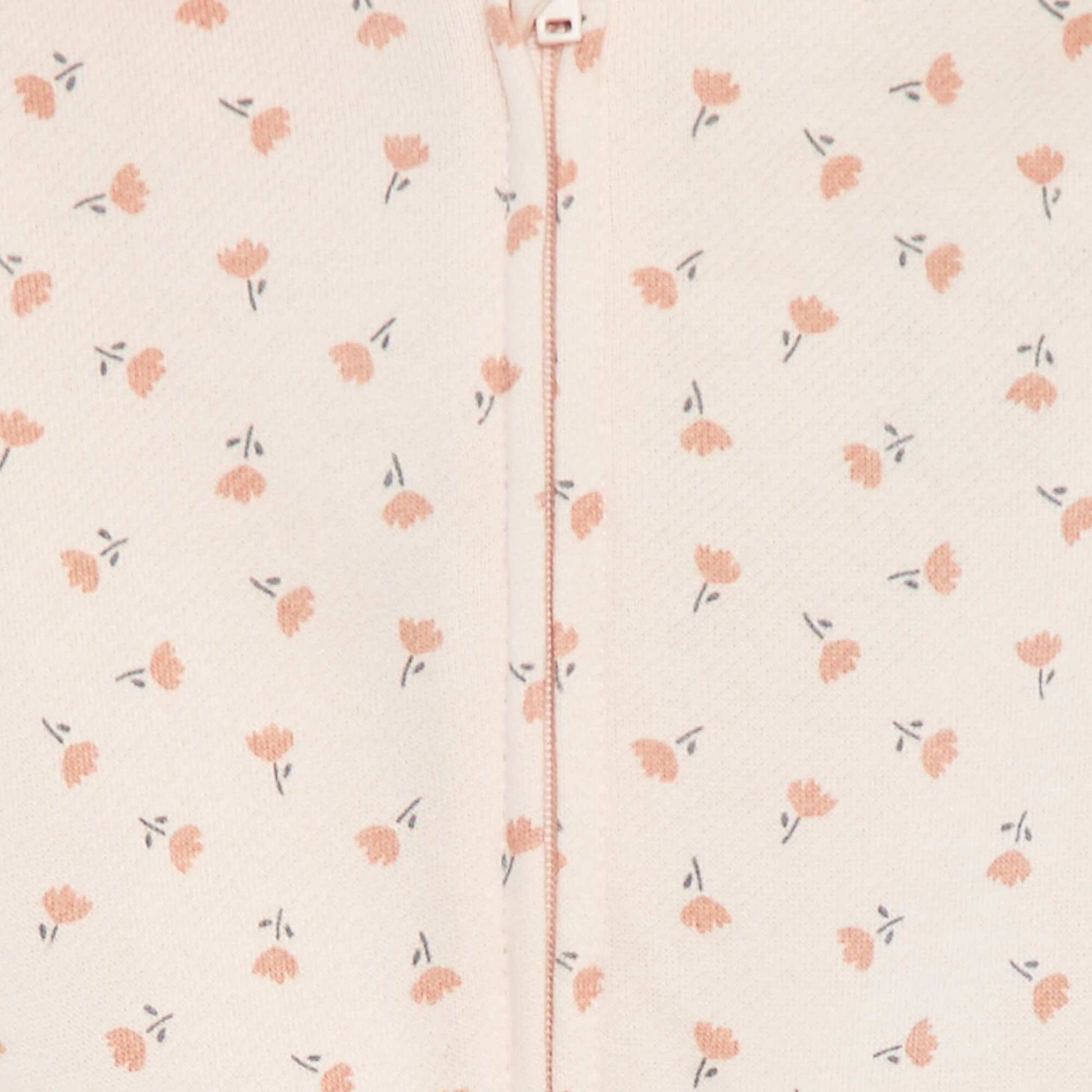 Sweat zippé à motif et à capuche ROSE