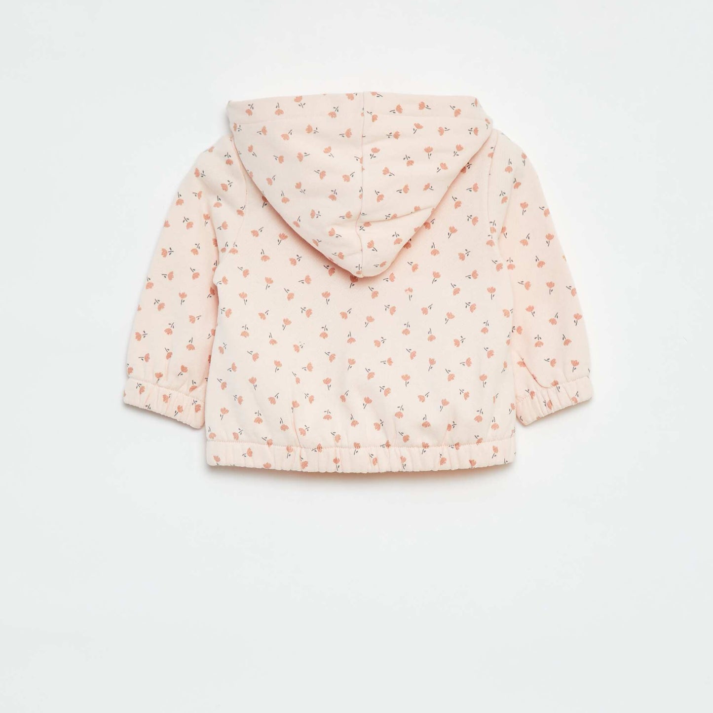 Sweat zippé à motif et à capuche ROSE