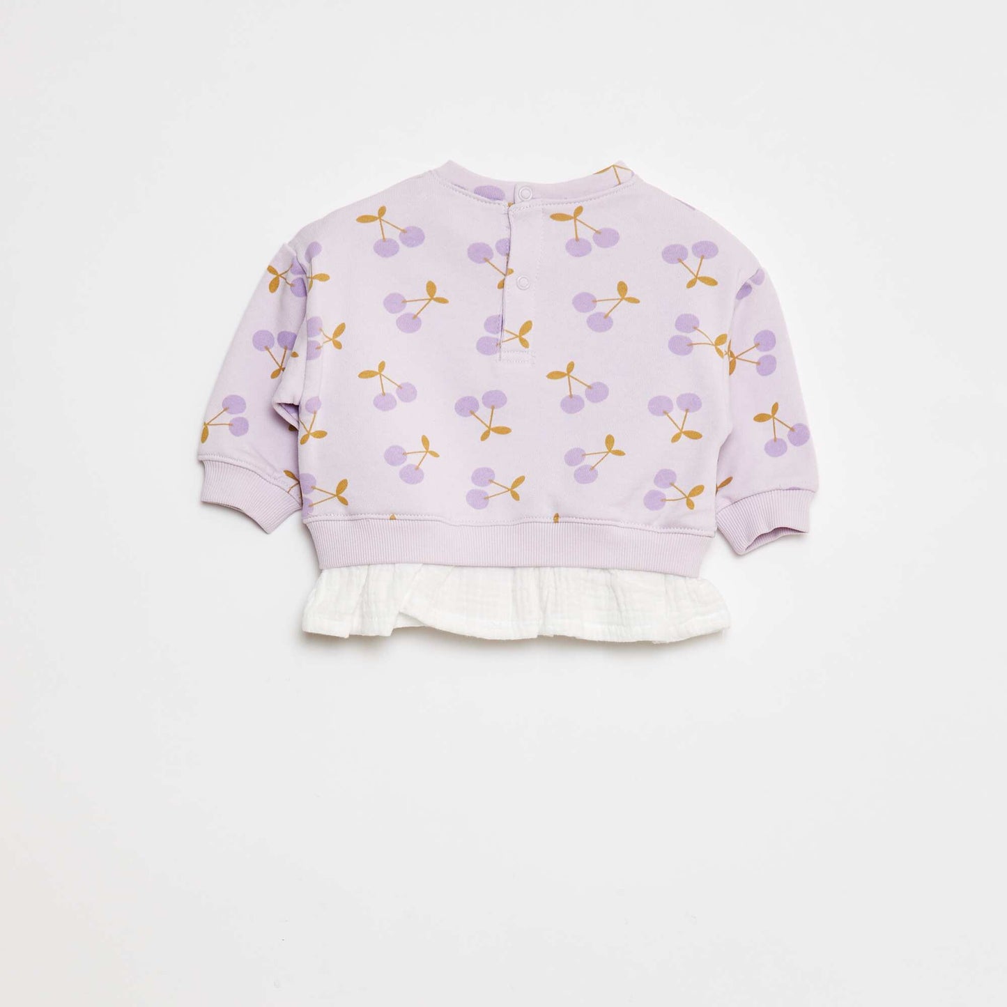 Sweat avec effet 2 en 1 à la base VIOLET