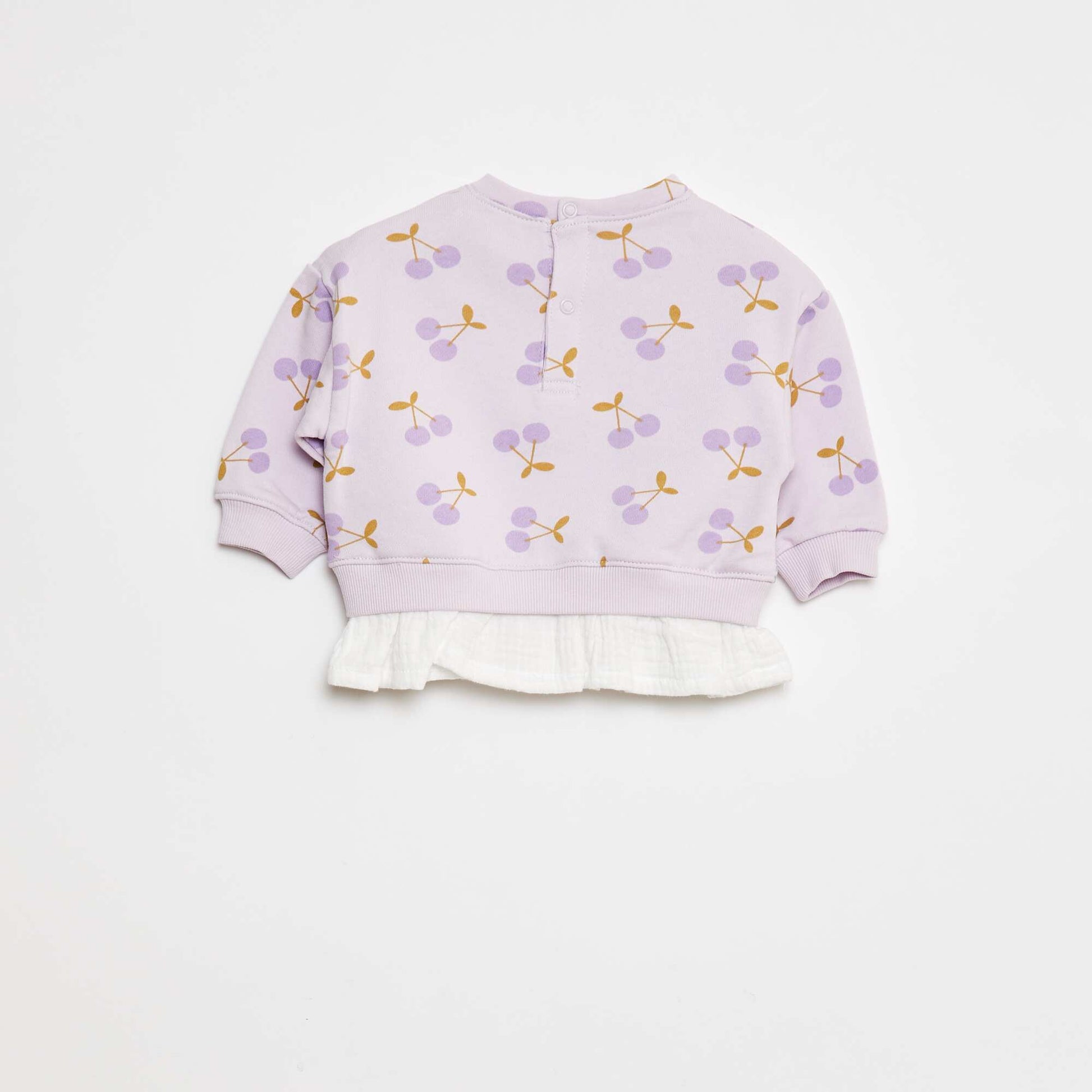 Sweat avec effet 2 en 1 à la base VIOLET