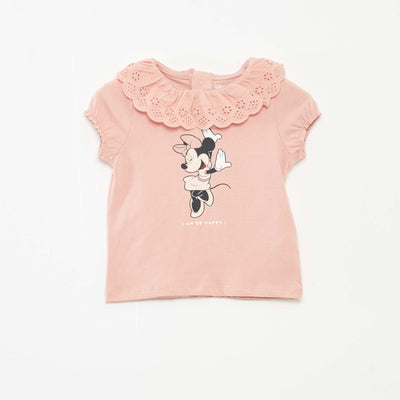 T-shirt à broderie anglaise 'Minnie' ROSE CLAIR