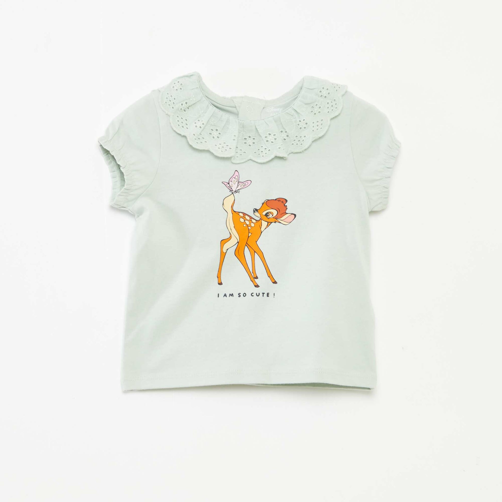 T-shirt à broderie anglaise 'Bambi' VERT