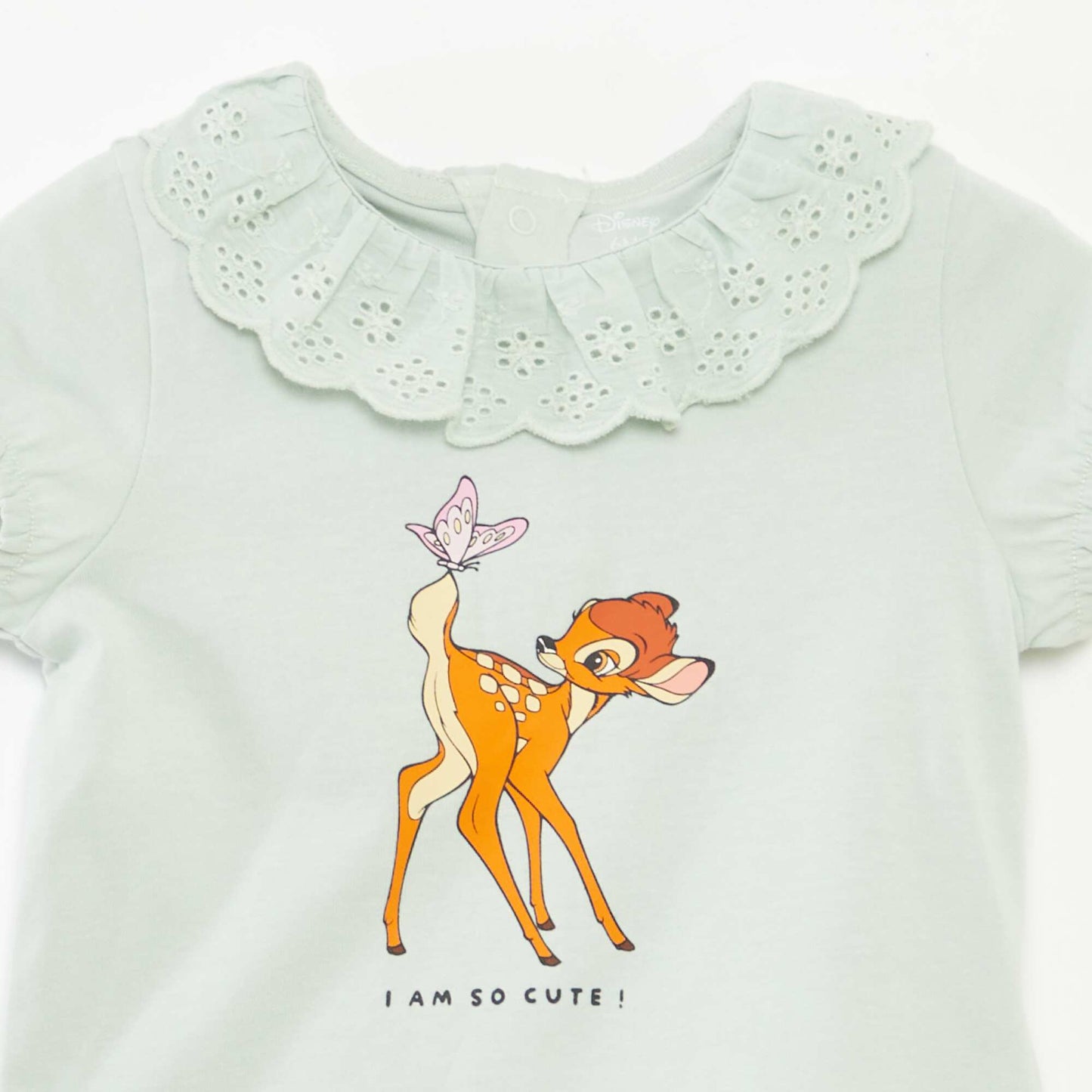 T-shirt à broderie anglaise 'Bambi' VERT
