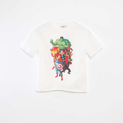 T-shirt à manches courtes 'Marvel' BLANC