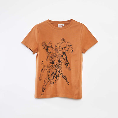 T-shirt à manches courtes 'Marvel' MARRON