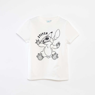 T-shirt à manches courtes 'Disney' BLANC