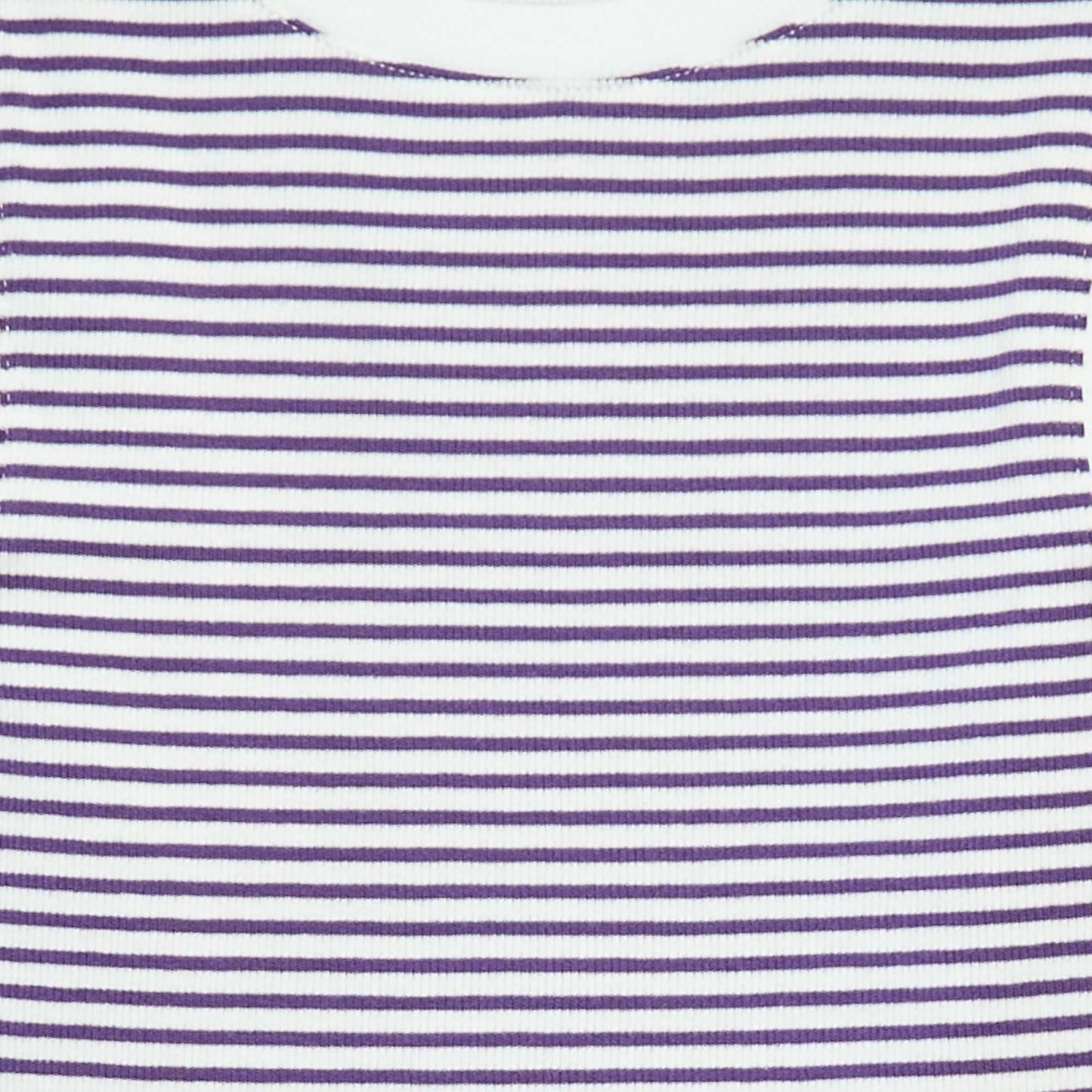 Débardeur fines côtes à rayures VIOLET