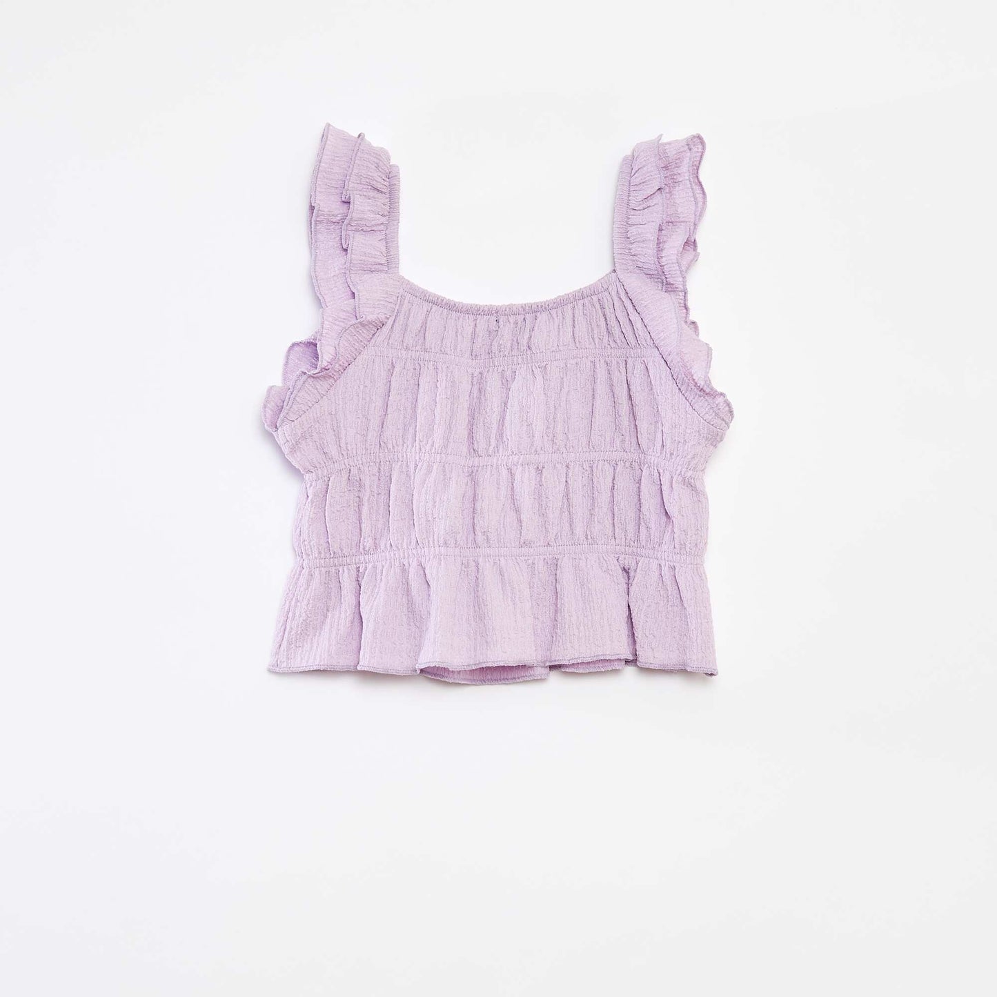 Débardeur en maille gaufrée VIOLET