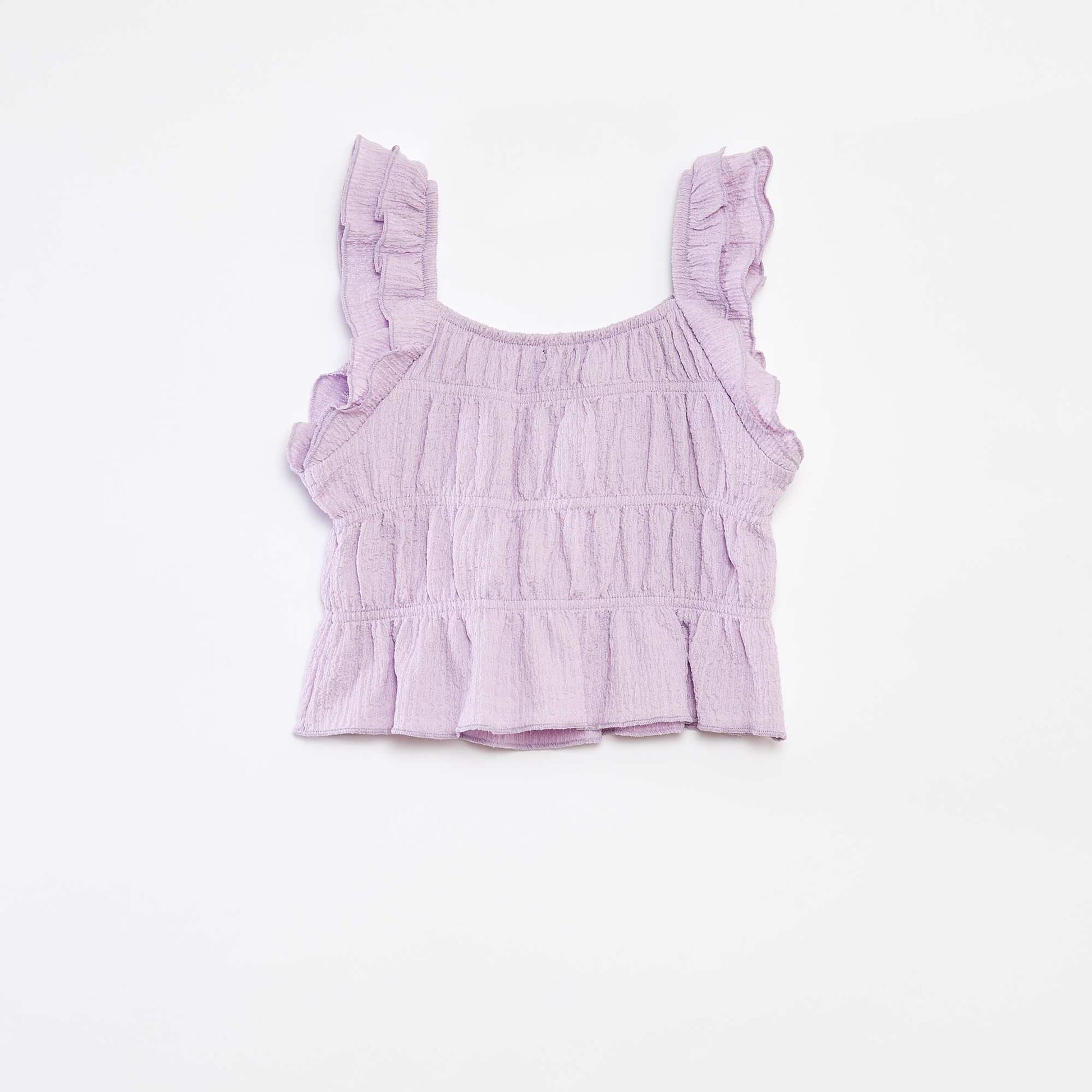 Débardeur en maille gaufrée VIOLET