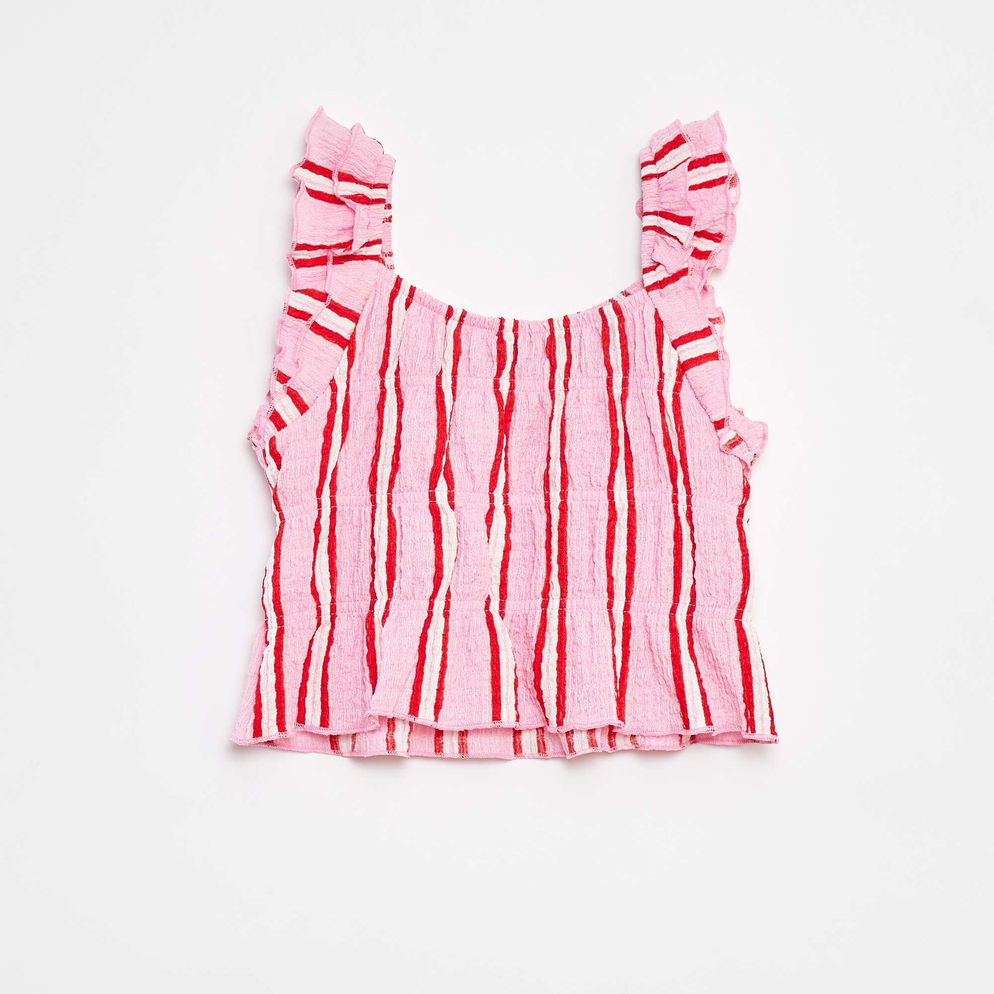 Débardeur en maille gaufrée ROSE